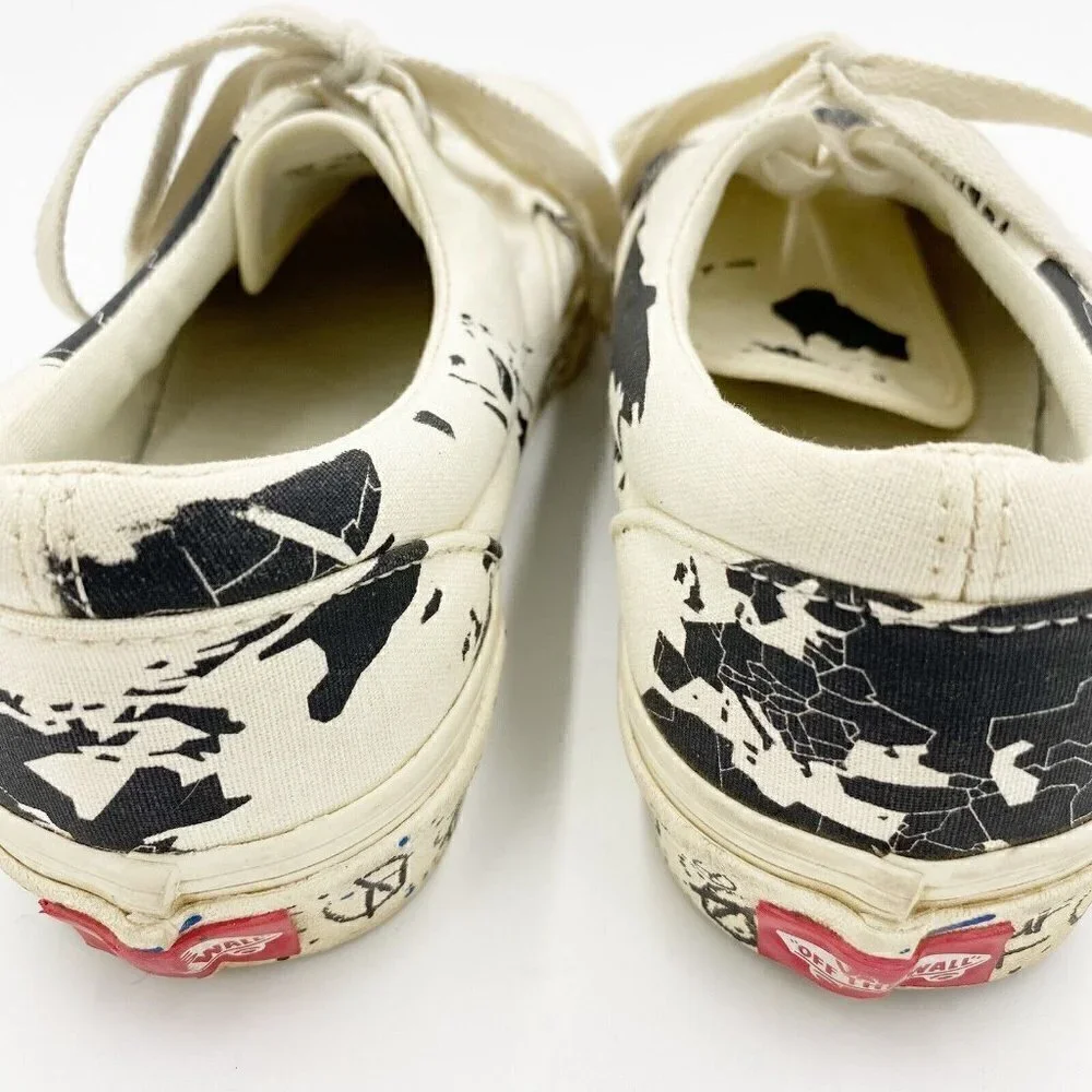 Vans Authentic Save The Planet Mens 5 Womens 6.5 Black/White